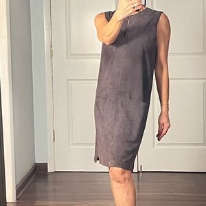 Jenni Kayne 100% genuine lamb leather shift mini dress size S